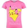 Game Freak Dětské tričko Pokémon Pikachu bavlna růžové Velikost: 146/152