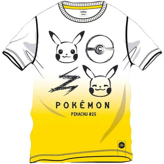Sahinler Textile Dětské tričko Pokémon Pikachu bavlna bílé Velikost: 4 roky