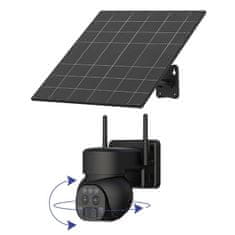 Secutek Duálna 4G IP PTZ kamera so solárnym panelom Y9-4G