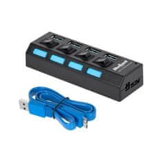 QUER USB 3.0 HUB 4 porty - pasívne KOM0940