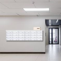 Rottner ELM MZ poštová schránka biela | Cylindrický zámok | 30.5 x 12.5 x 39 cm