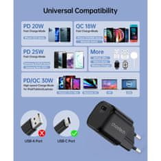 Choetech GaN USB-C PD 30W sieťová nabíjačka čierna PD5007 Choetech