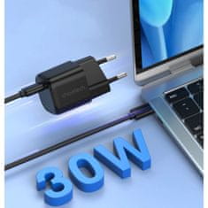 Choetech GaN USB-C PD 30W sieťová nabíjačka čierna PD5007 Choetech