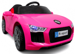 Mamido Elektrické autíčko Cabrio B4 eko-koža ružové