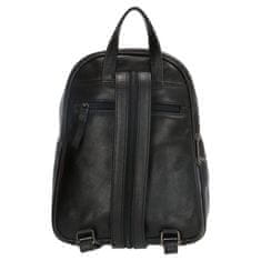 Micmacbags Čierny prémiový kožený ruksak „Fashionstar“