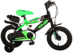 Volare Detský bicykel Sportivo - chlapčenský - 12 palcov - neónovo zelený čierny - zmontovaný na 95 %