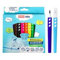 EASY Kids BRUSH Štetočkové fixky, vyprateľné, 12 farieb