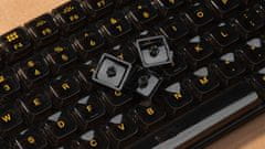 Keychron Black Transparent Low Profile LSA Full Set Keycaps - Transparentné nízkoprofilové klávesy