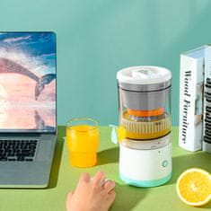 Netscroll Odšťavovač citrusov a iného ovocia, prenosný odšťavovač ako skvelý nápad na darček, rýchla príprava zdravých nápojov, USB nabíjanie, jednoduché čistenie, ProJuicer