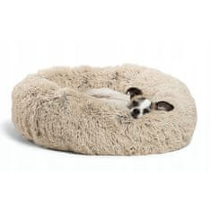 BB-Shop Pohodlný béžový plyšový pelech pre psov 80 cm