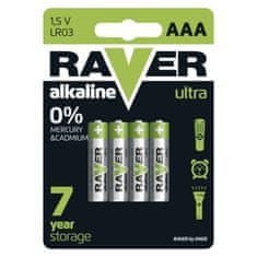 Raver Alkalická batéria RAVER LR03 (AAA)