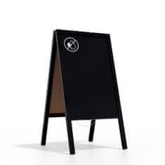 Allboards , reklamní áčko s křídovou tabulí 118x61 cm- černé,PK96BK