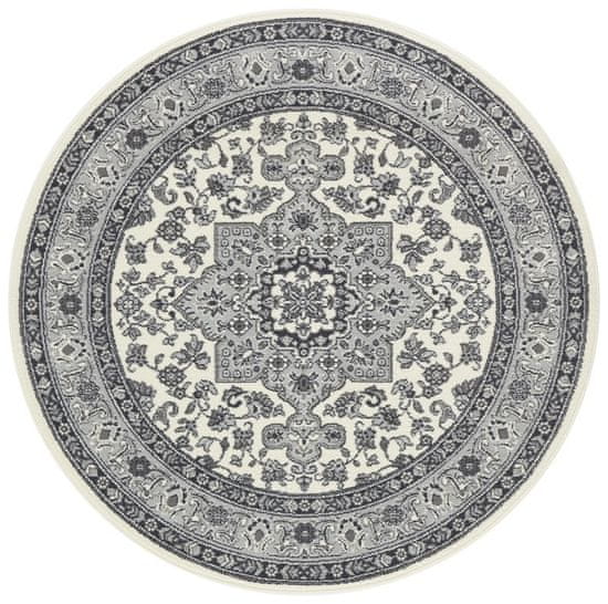 NOURISTAN Kruhový koberec Mirkan 104107 Cream / Grey