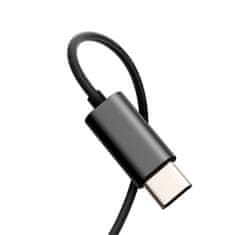 Joyroom Slúchadlá do uší USB-C TYPE-C JR-EC07 kovové čierne Joyroom