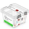Orplast Plastový Úložný Box Kontajner Kôš S Vekom Antibakteriálna Škatuľa Na Skladovanie Potravín Liekov 2X 1,15 L