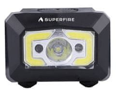 Superfire Čelovka s bezkontaktním spínačem Superfire X30, 500lm, USB