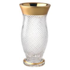Royal Crystal Krištáľová váza Golden Empire, farba číry krištáľ, výška 305 mm