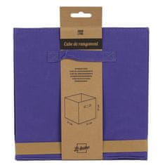 DOCHTMANN Úložný box textilný, fialový 31x31x31cm