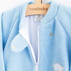NEW BABY Dojčenský froté spací vak medvedík modrý 74 (6-9m) Modrá
