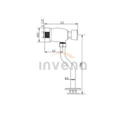 Invena časový pisoárový ventil bez regulácie (BU-67-F0S-L)