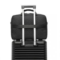 KONO Čierna elegantná cestovná taška cez rameno "Casual"