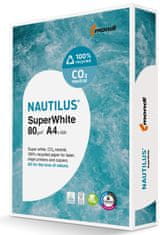 Recyklovaný papier Nautilus Superwhite - A4, žiarivo biela, 80 g/m2, CIE 150, 500 listov