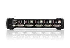 Aten 4-portový prepínač KVM DVI Dual Link/ so zvukom CS1784A