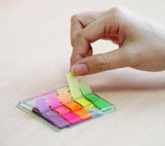HOPAX Záložky Stick'n by - 12 × 45 mm, mix 5 farieb