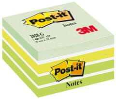 Post-It Kocka - 76x76 mm, odtiene zelenej farby, 450 lístkov