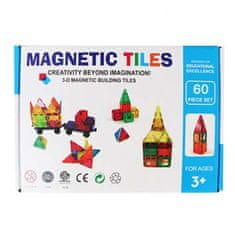 Magnetic Tiles Magnetická stavebnica pre deti sada 60ks - Magnetic Tiles