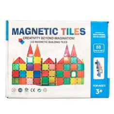 Magnetic Tiles Magnetická stavebnica pre deti sada 88ks - Magnetic Tiles