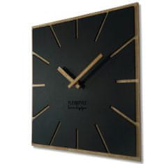 Flexistyle Nástenné hodiny Eko Exact z119-1matd-dx, 40 cm čierna