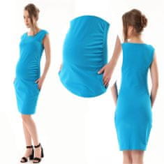 Gregx Elegantní těhotenské šaty bez rukávů - červené, vel. M/L