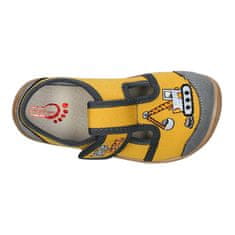 Bar3Foot Detské barefoot papuče žltohnedé, 29