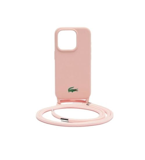 Lacoste Zadný kryt Silicone Cord LCHCP15LSCCRLP pre Iphone 15 Pro Light Pink