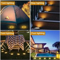 HOME & MARKER® Solárne LED záhradné a terasové vodotesné svetlá (3ks) | LUMIGARD 