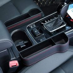 Automor 2-dielny bezpečný úložný priestor priamo vedľa sedadla, pohodlné skladovanie, jednoduchá inštalácia, kompatibilný so všetkými vozidlami