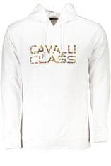 Cavalli Class  Perfektná Pánska Mikina Biela Farba: Biela, Veľkosť: S