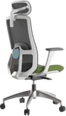 Mercury Kancelárska stolička WISDOM, sivý plast, zelená