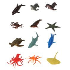WOWO Sada 48 Figúrok, Morské Živočíchy, Farmárske a Divoké Dinosaury