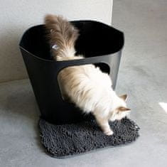 EBI D&D I LOVE HAPPY CATS DEAN Otvorená mačacia toaleta 54,4x43,9x40,5cm čierna