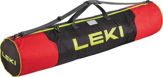 Leki Pole Bag, bright red-black-neonyellow, 140 cm
