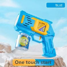 bHome Automatická pištoľ na bubliny modrá s náplňou