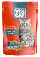 Wise Cat s rybou v jemnej omačke 24x100g