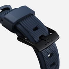 Nomad Rugged Band - Odolný remienok pre Apple Watch 45/49 mm, atlanticky modrý s čiernou