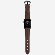 Nomad Traditional Band - Kožený remienok pre Apple Watch 45 / 49 mm, hnedý s čiernou