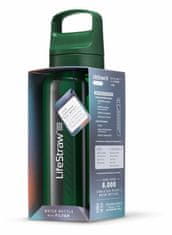 LifeStraw LGV41LGRWW Go 2.0 Water Filter Bottle 1L Terrace Green