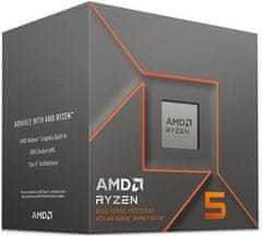 AMD Ryzen 5 6C/12T 8500G (3.5/5.0GHz, 22MB, 65W, AM5 Radeon 740M Graphics) Box, chladič Wraith Stealth