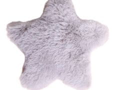LAALU Hviezda textilná sivá 12 cm