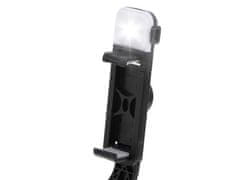 WOWO Čierna Selfie Tyč s Lampou a Statívom - Multifunkčný Fotografický Príslušenstvo